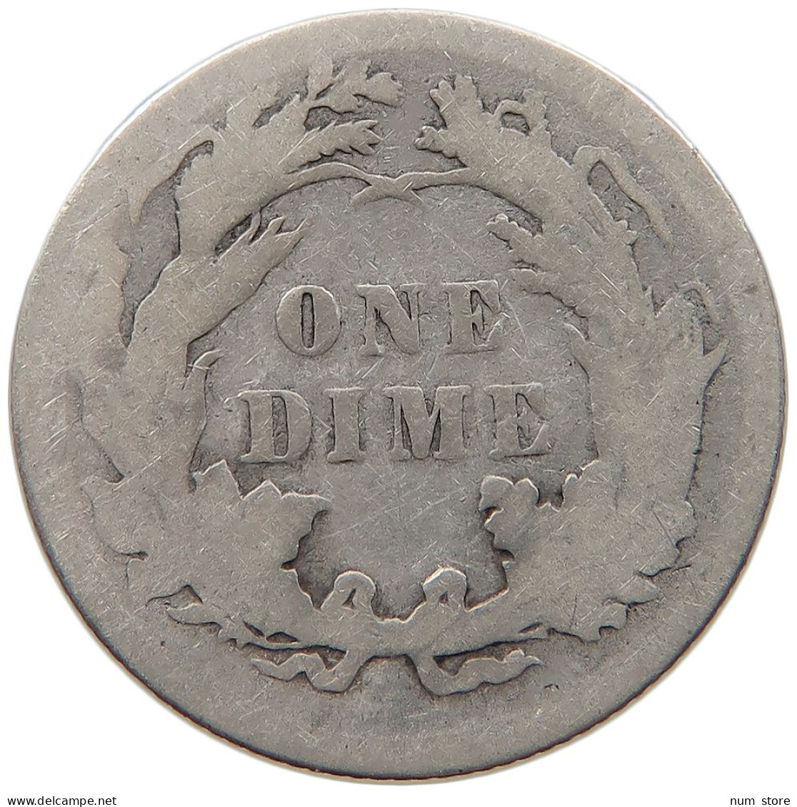 UNITED STATES OF AMERICA DIME 1889 SEATED LIBERTY #t143 0385 - 1837-1891: Seated Liberty (Liberté Assise)