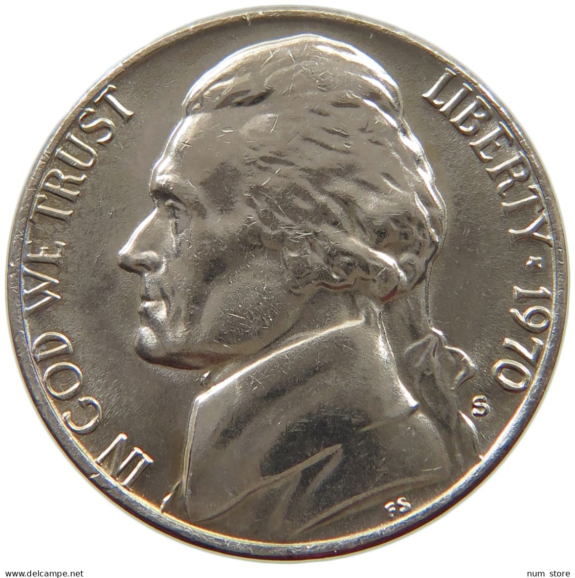 UNITED STATES OF AMERICA NICKEL 1970 S  #alb053 0267 - 1938-…: Jefferson