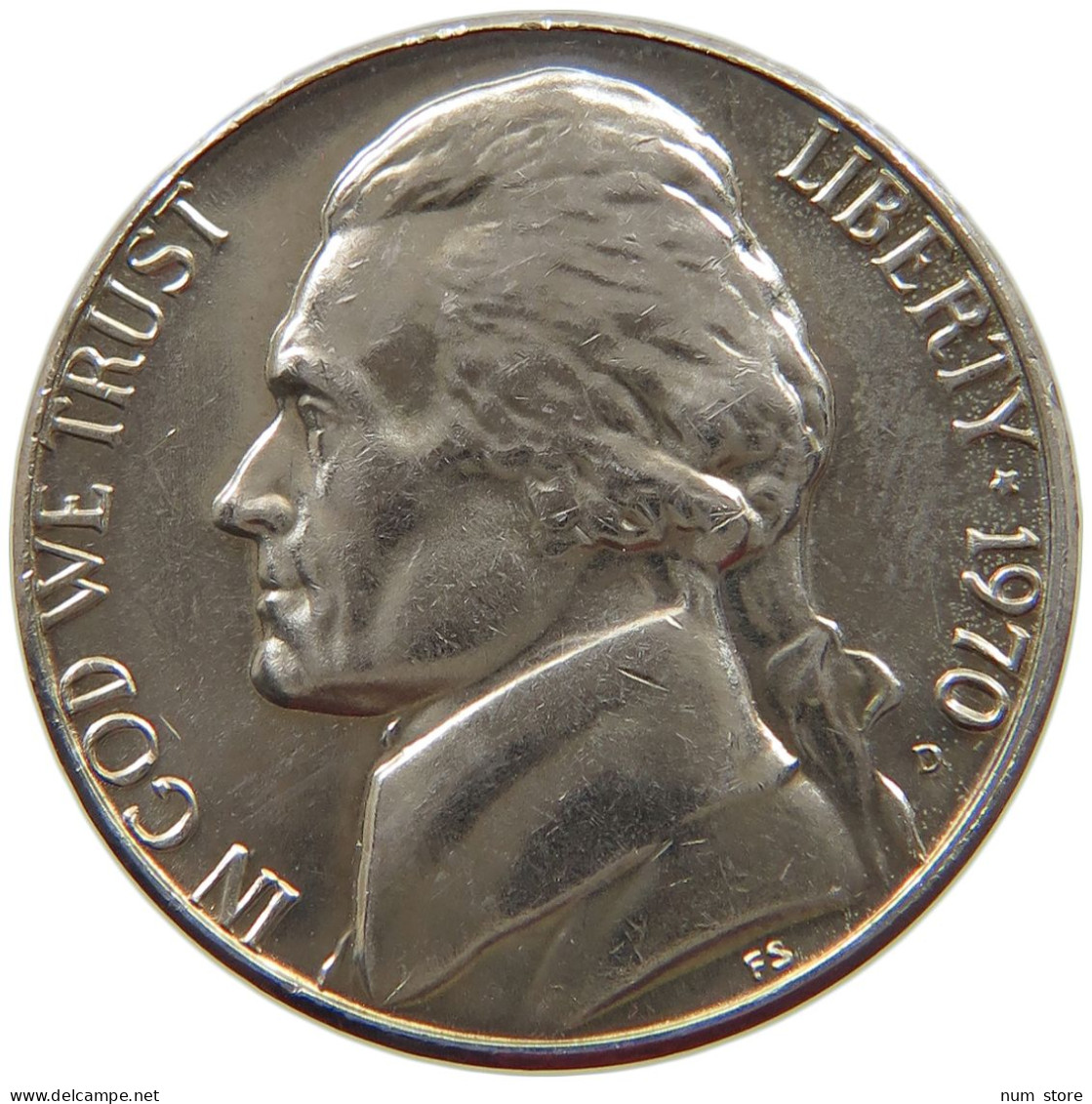 UNITED STATES OF AMERICA NICKEL 1970 D  #alb053 0269 - 1938-…: Jefferson