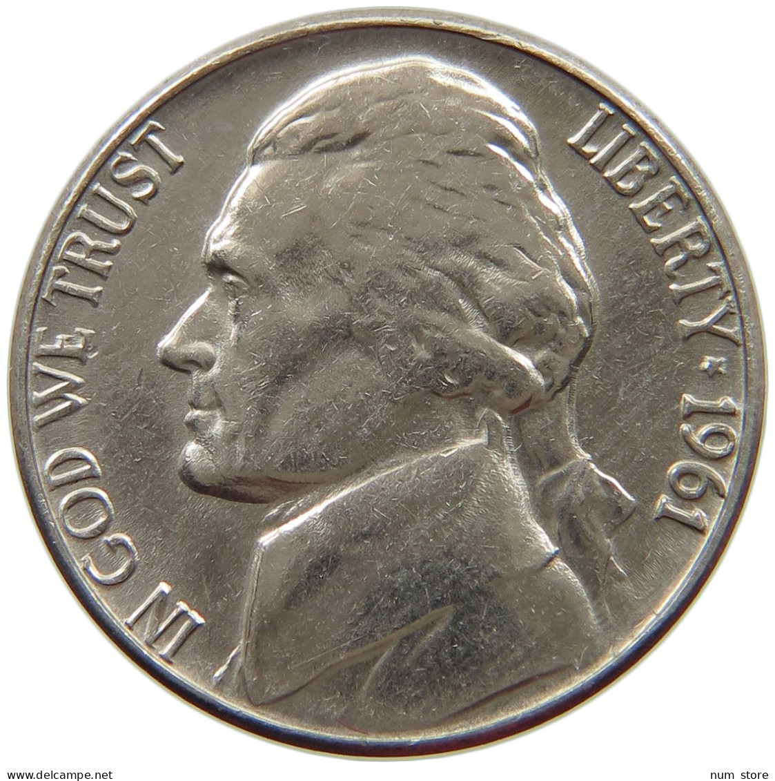 UNITED STATES OF AMERICA NICKEL 1961 D JEFFERSON #s063 1031 - 1938-…: Jefferson