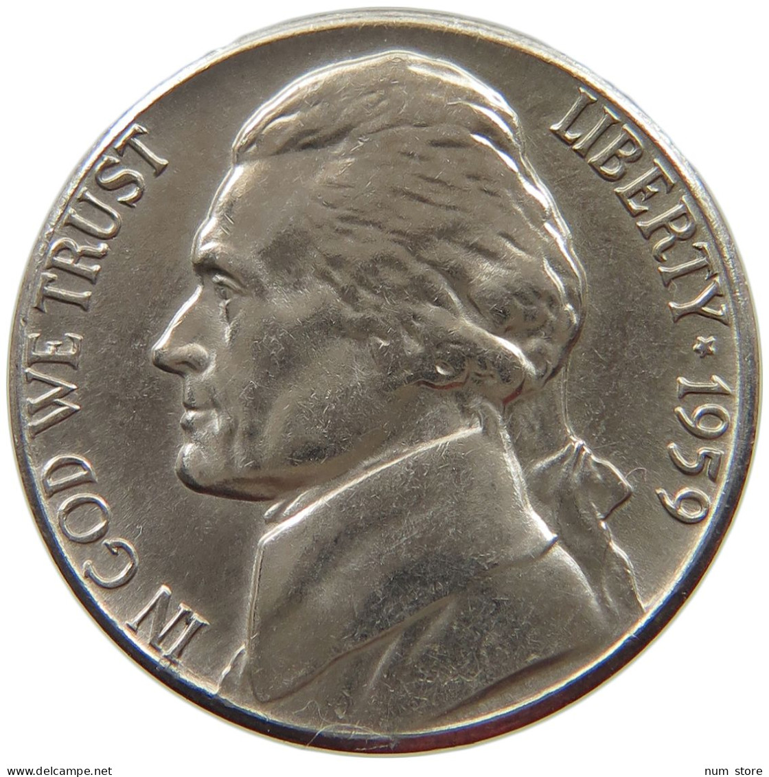 UNITED STATES OF AMERICA NICKEL 1959 D JEFFERSON #s063 0993 - 1938-…: Jefferson