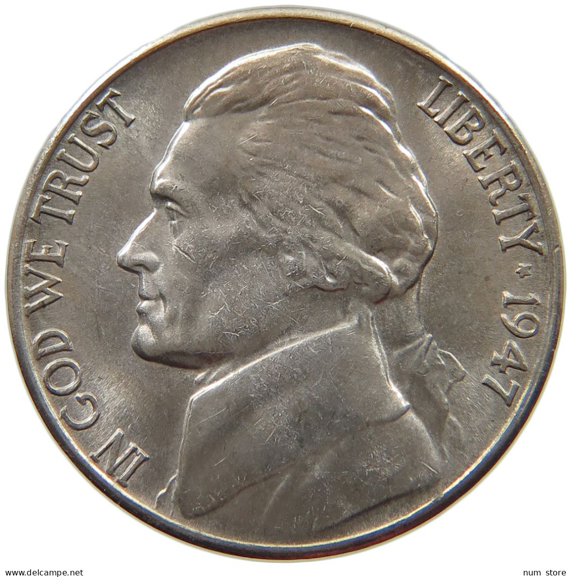 UNITED STATES OF AMERICA NICKEL 1947 S JEFFERSON #s063 0999 - 1938-…: Jefferson