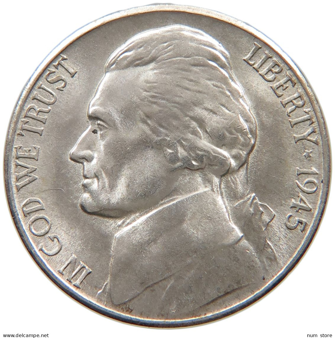 UNITED STATES OF AMERICA NICKEL 1945 S JEFFERSON #t140 0501 - 1938-…: Jefferson