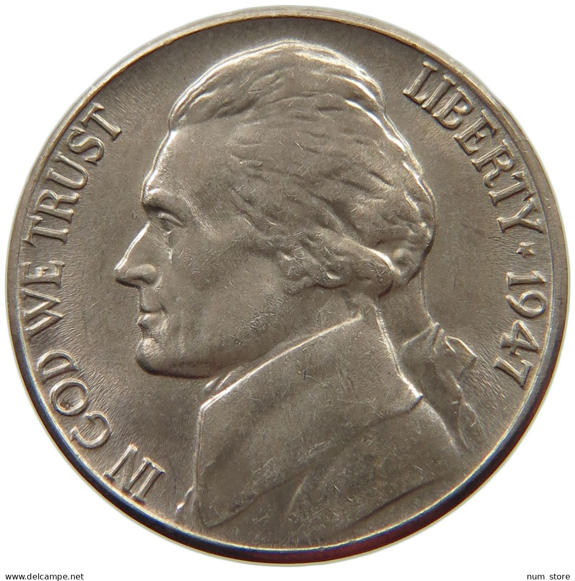 UNITED STATES OF AMERICA NICKEL 1947 D JEFFERSON #s063 1001 - 1938-…: Jefferson