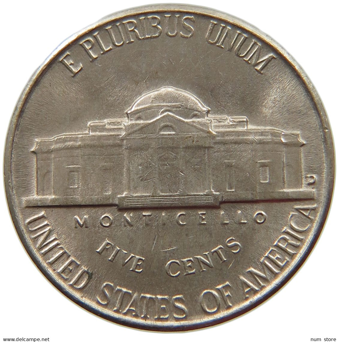 UNITED STATES OF AMERICA NICKEL 1947 D JEFFERSON #s063 1001 - 1938-…: Jefferson