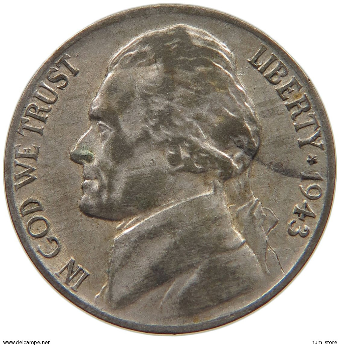 UNITED STATES OF AMERICA NICKEL 1943 P JEFFERSON #c014 0161 - 1938-…: Jefferson