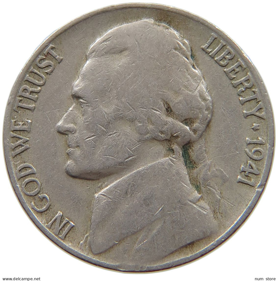 UNITED STATES OF AMERICA NICKEL 1941 D JEFFERSON #s063 1021 - 1938-…: Jefferson