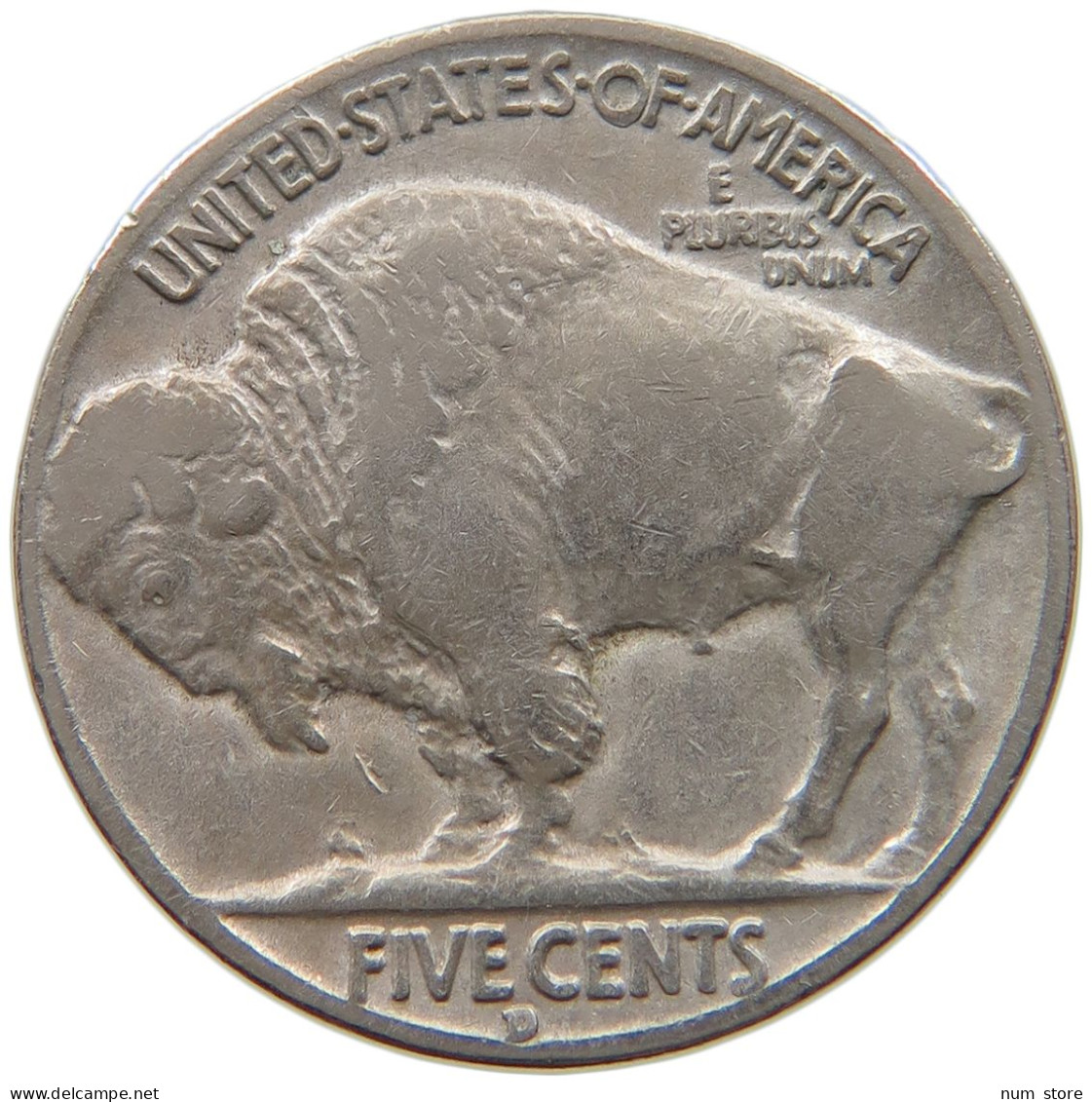 UNITED STATES OF AMERICA NICKEL 1937 D BUFFALO #a034 0755 - 1913-1938: Buffalo