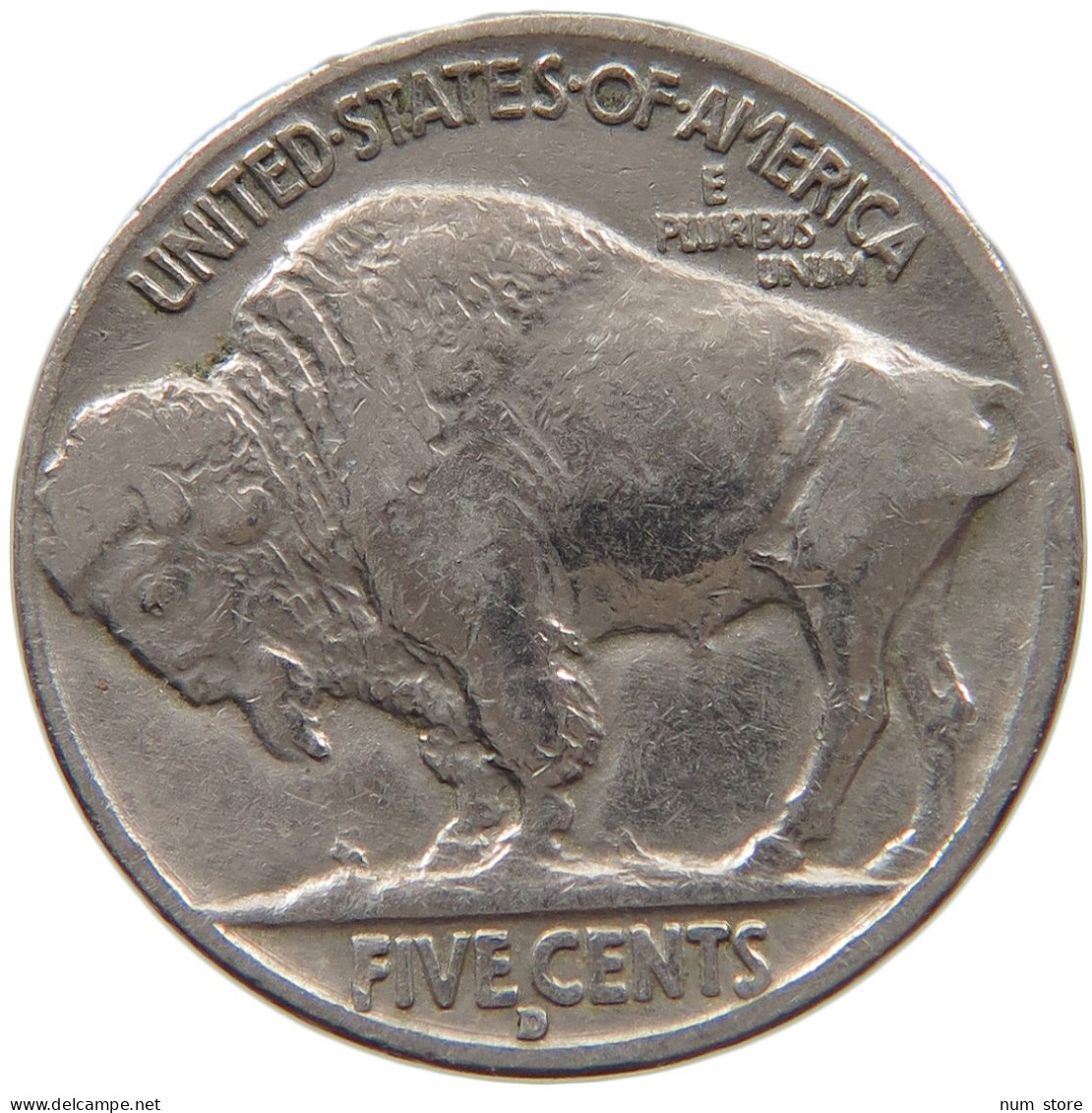 UNITED STATES OF AMERICA NICKEL 1937 D BUFFALO #c012 0213 - 1913-1938: Buffalo