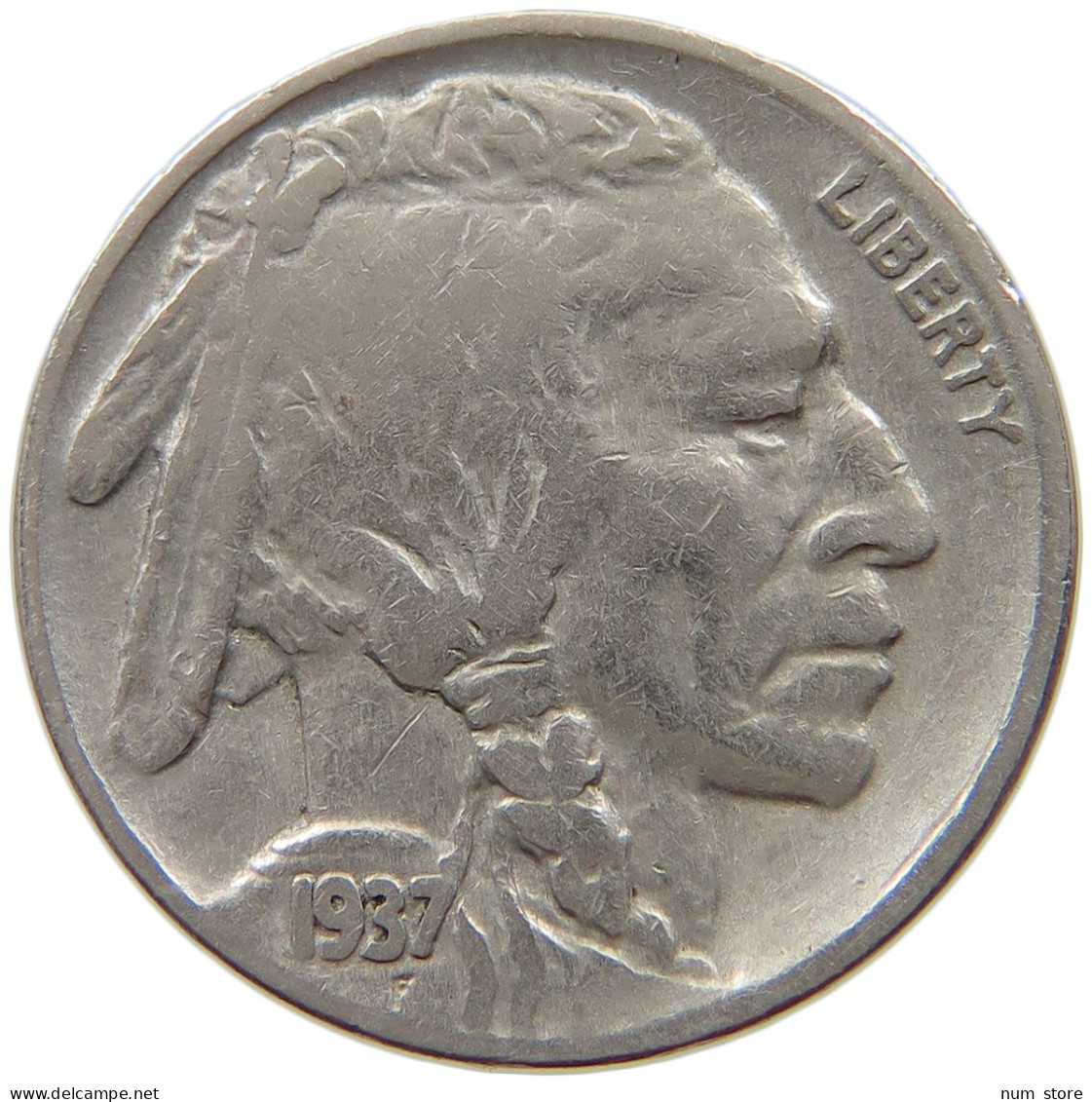 UNITED STATES OF AMERICA NICKEL 1937 BUFFALO #a017 0311 - 1913-1938: Buffalo