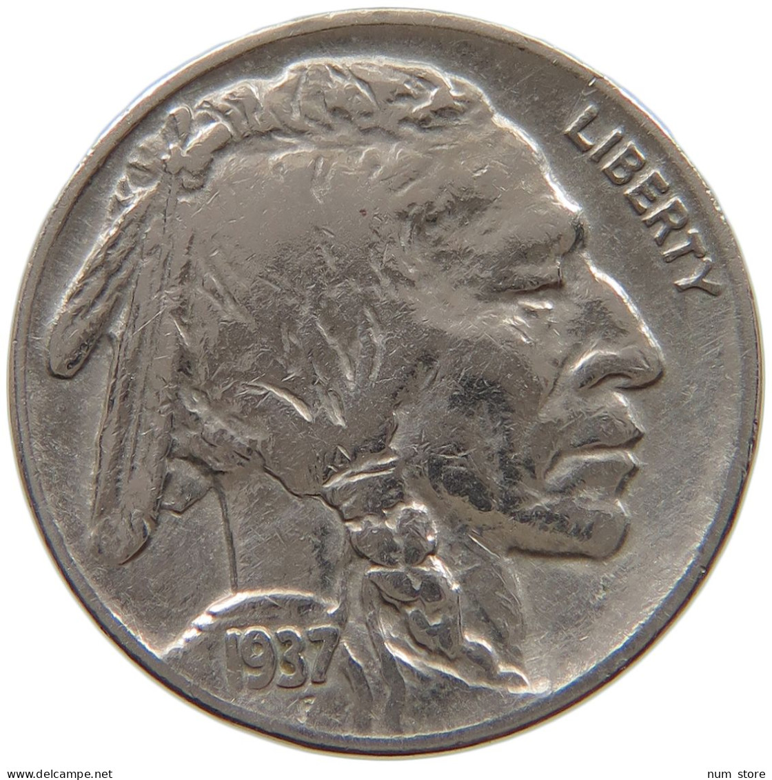 UNITED STATES OF AMERICA NICKEL 1937 BUFFALO #a061 0555 - 1913-1938: Buffalo