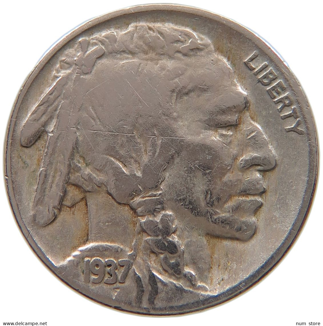 UNITED STATES OF AMERICA NICKEL 1937 BUFFALO #a050 0069 - 1913-1938: Buffalo