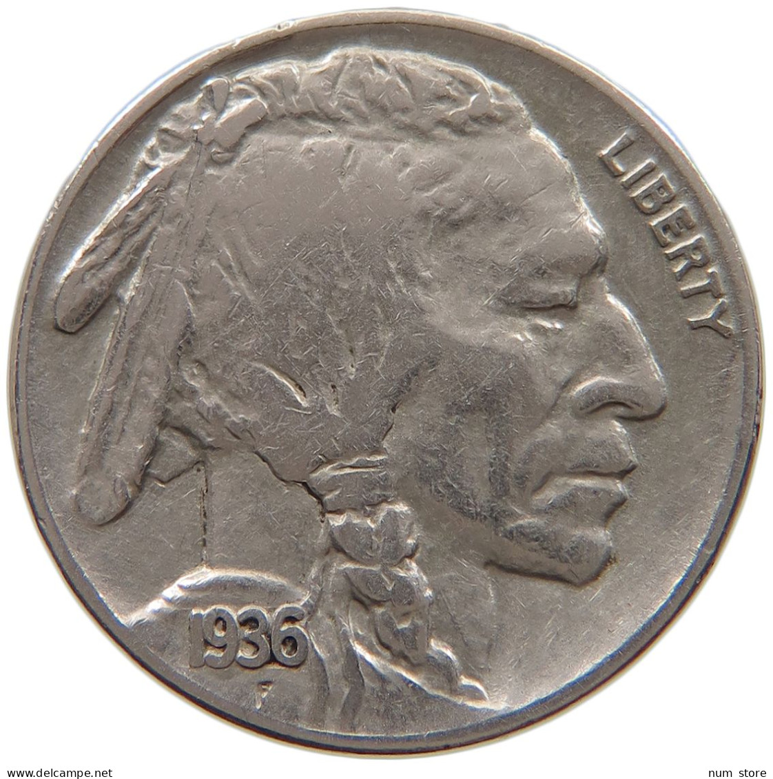 UNITED STATES OF AMERICA NICKEL 1936 BUFFALO #a061 0553 - 1913-1938: Buffalo