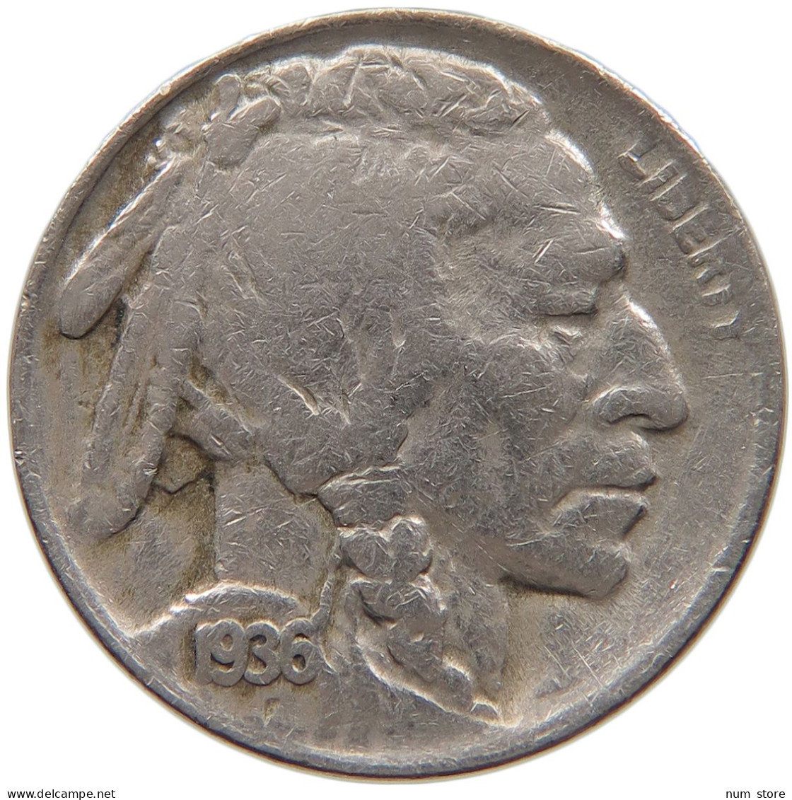 UNITED STATES OF AMERICA NICKEL 1936 D BUFFALO #c012 0195 - 1913-1938: Buffalo