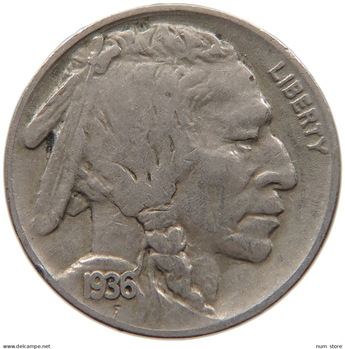 UNITED STATES OF AMERICA NICKEL 1936 BUFFALO #c012 0173 - 1913-1938: Buffalo