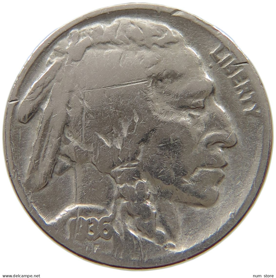 UNITED STATES OF AMERICA NICKEL 1936 BUFFALO #a017 0309 - 1913-1938: Buffalo