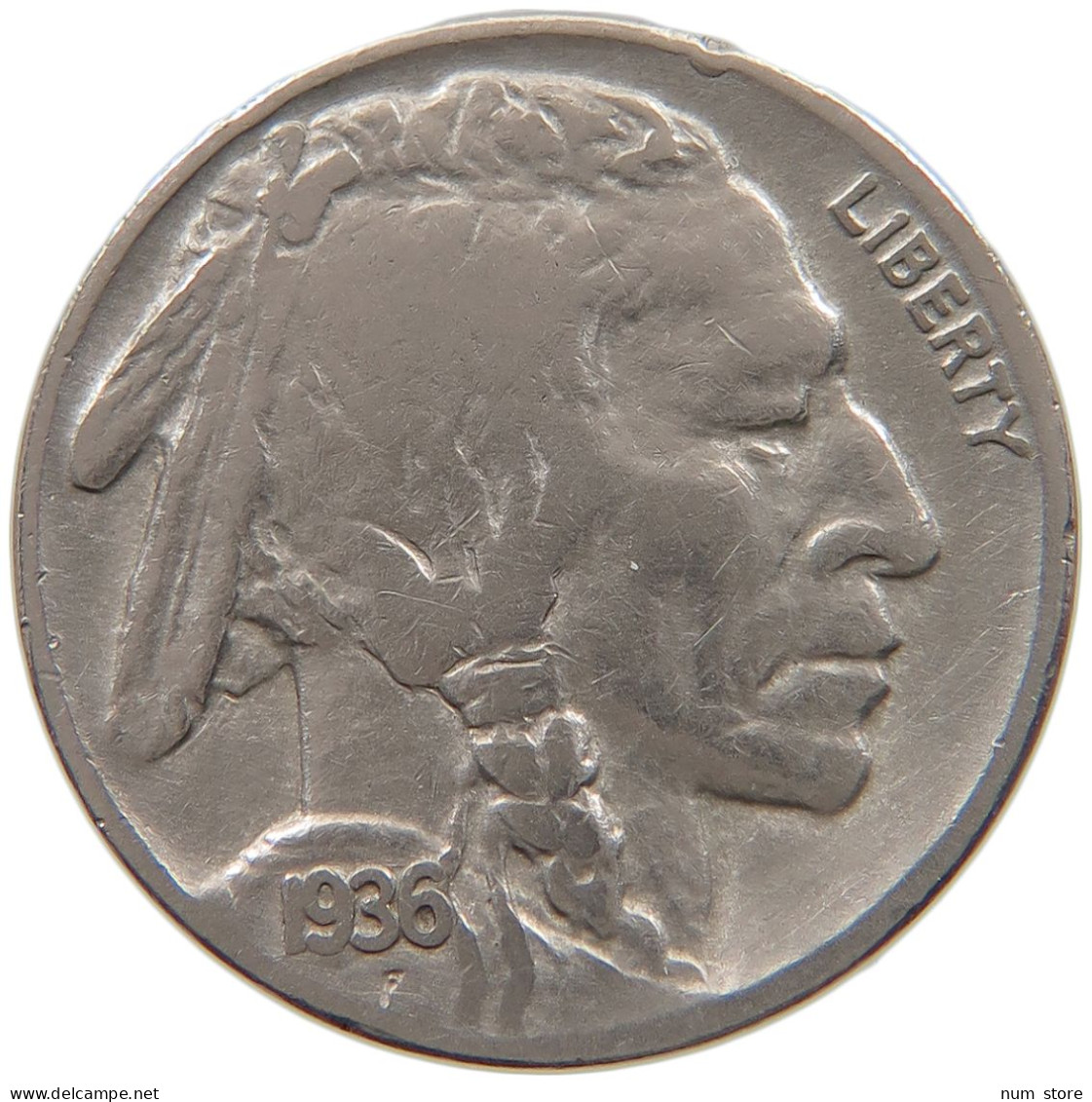 UNITED STATES OF AMERICA NICKEL 1936 BUFFALO #a050 0085 - 1913-1938: Buffalo