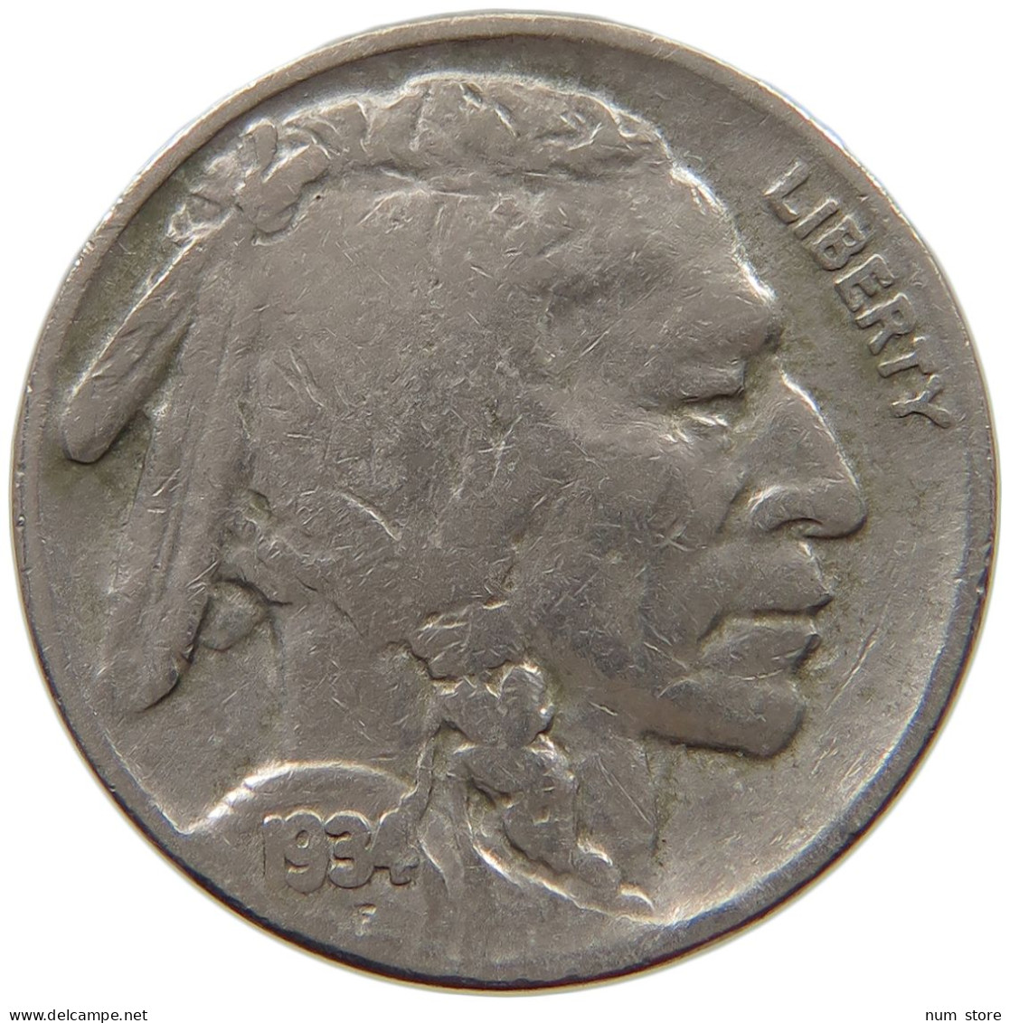 UNITED STATES OF AMERICA NICKEL 1934 BUFFALO #a090 0001 - 1913-1938: Buffalo