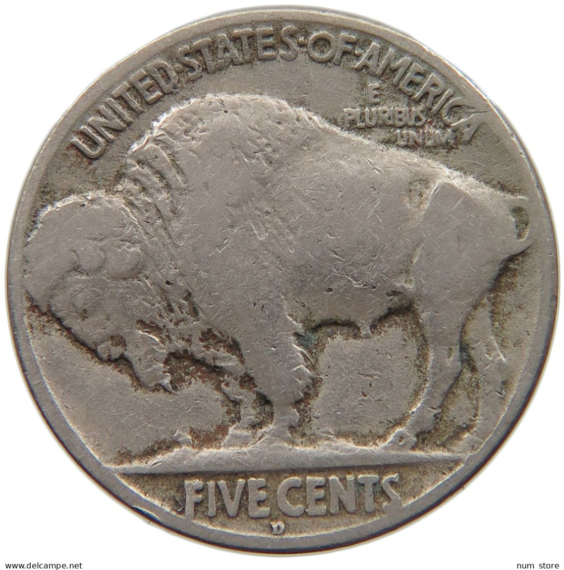 UNITED STATES OF AMERICA NICKEL 1927 D BUFFALO #c012 0197 - 1913-1938: Buffalo