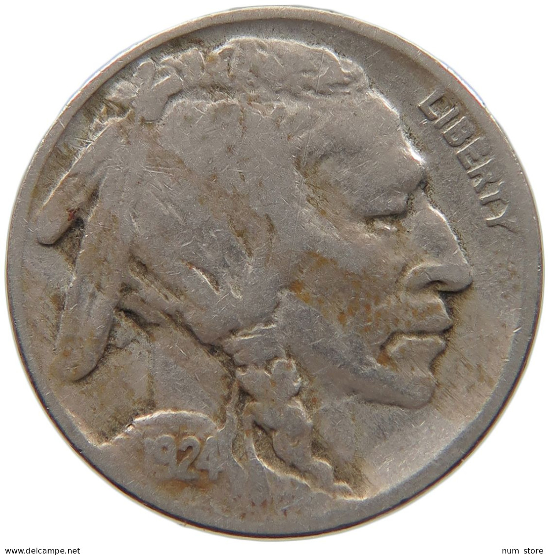 UNITED STATES OF AMERICA NICKEL 1924 BUFFALO #c012 0159 - 1913-1938: Buffalo