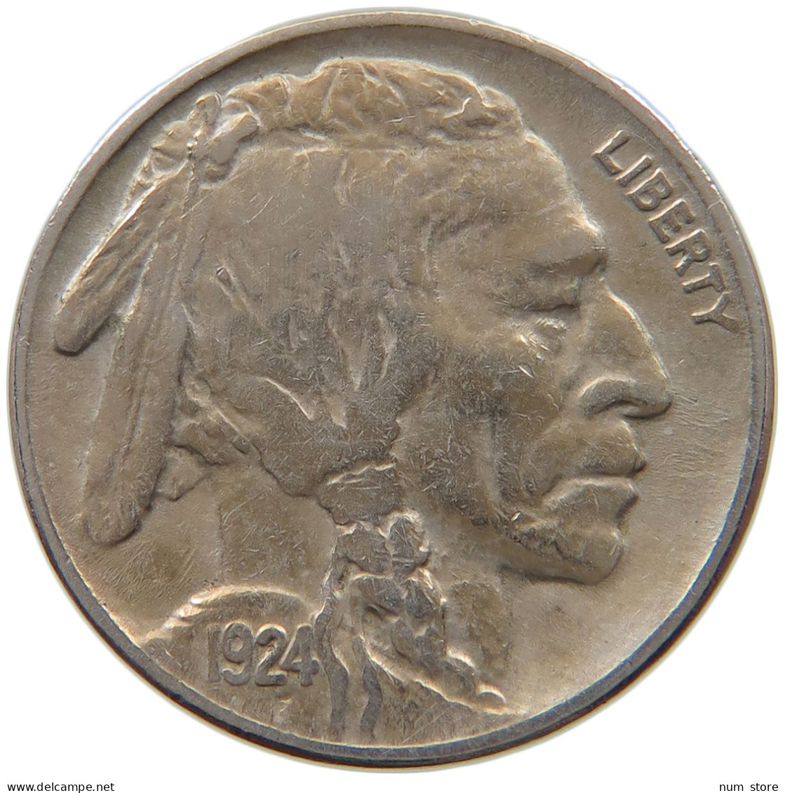 UNITED STATES OF AMERICA NICKEL 1924 BUFFALO #a034 0763 - 1913-1938: Buffalo