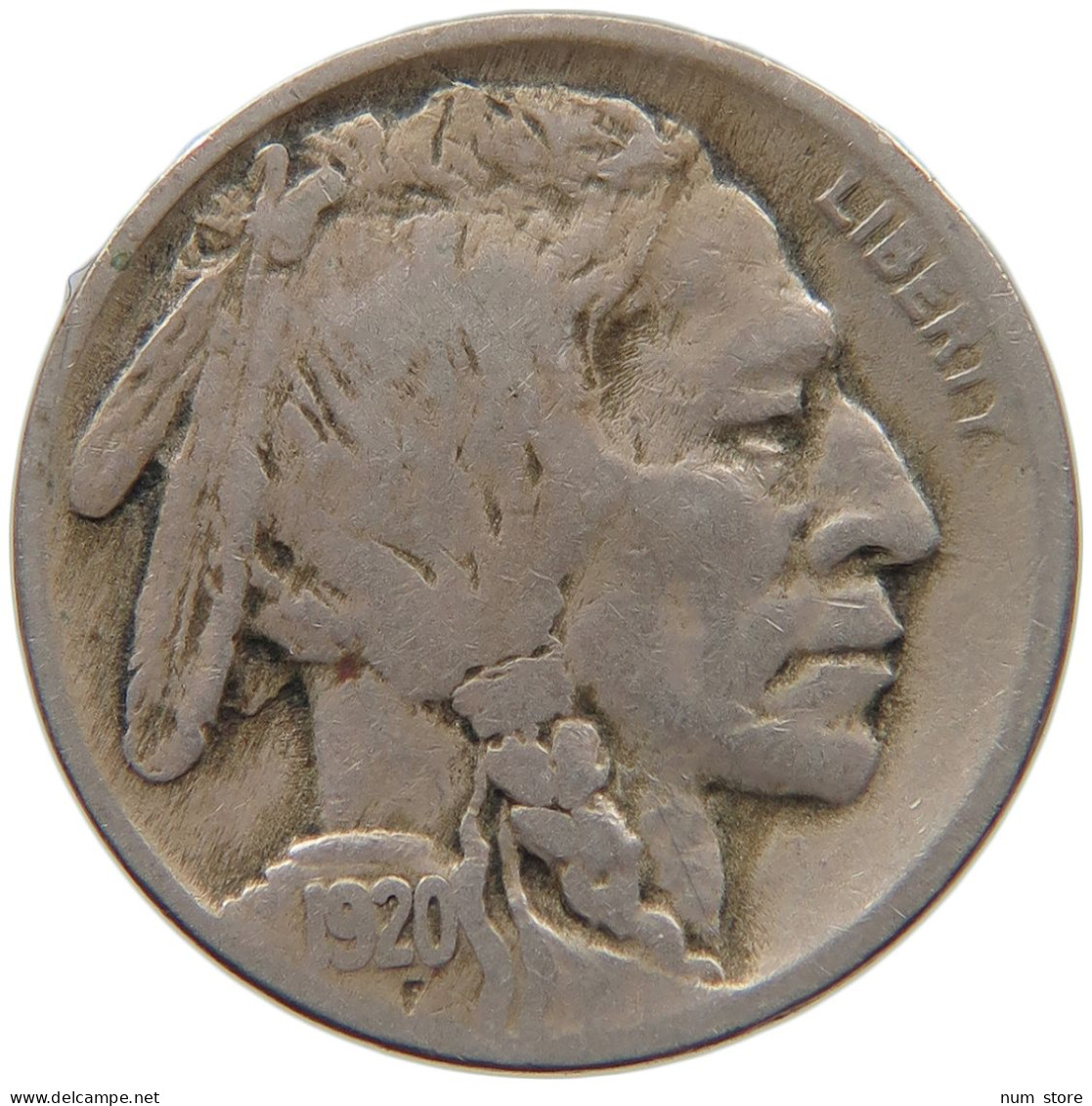 UNITED STATES OF AMERICA NICKEL 1920 BUFFALO #c012 0157 - 1913-1938: Buffalo