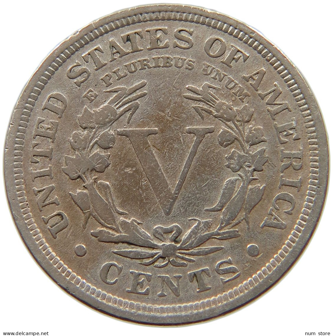 UNITED STATES OF AMERICA NICKEL 1910 LIBERTY #s045 0383 - 1883-1913: Liberty (Libertà)