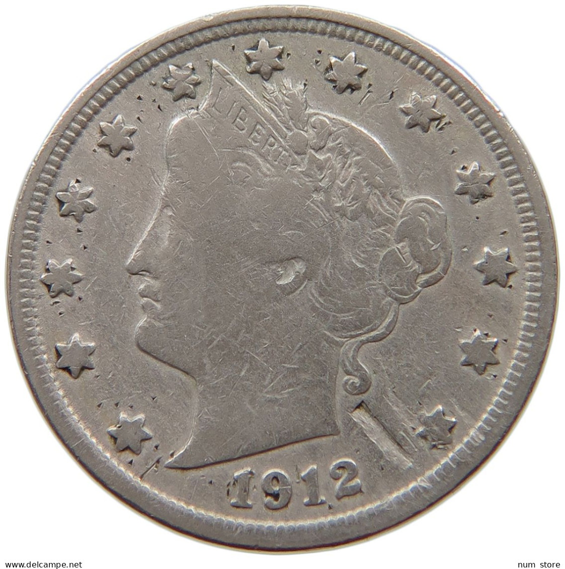 UNITED STATES OF AMERICA NICKEL 1912 LIBERTY #a017 0775 - 1883-1913: Liberty (Liberté)