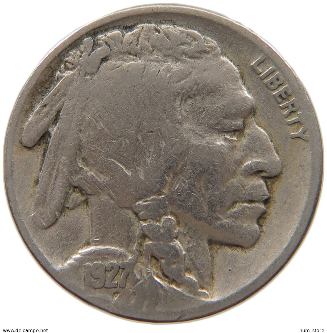 UNITED STATES OF AMERICA NICKEL 1927 BUFFALO #c014 0173 - 1913-1938: Buffalo