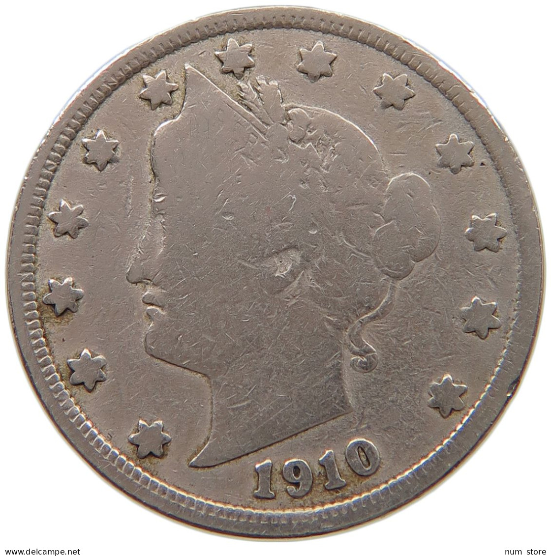 UNITED STATES OF AMERICA NICKEL 1910 LIBERTY #a050 0093 - 1883-1913: Liberty (Liberté)