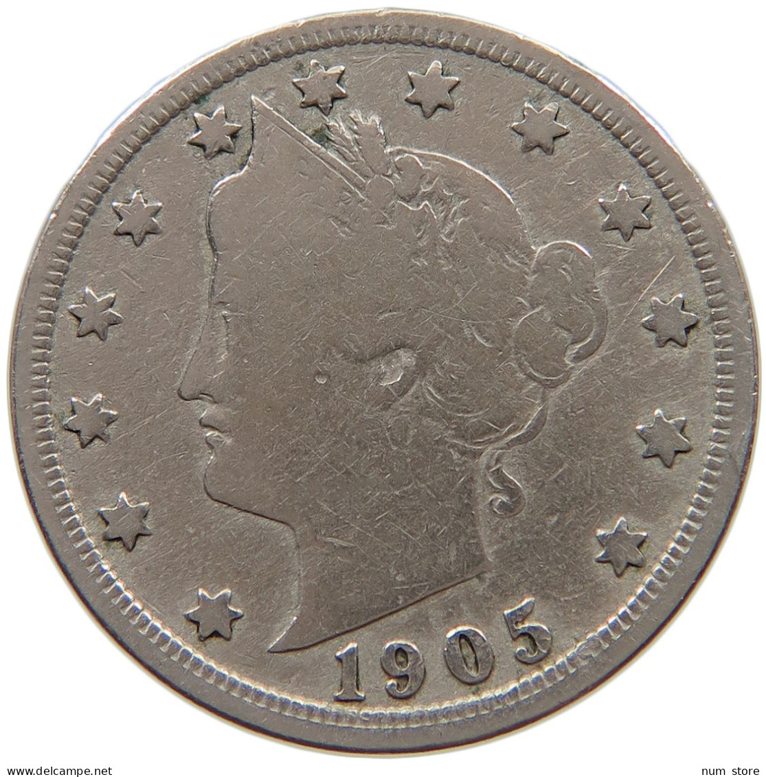 UNITED STATES OF AMERICA NICKEL 1905 LIBERTY #c012 0229 - 1883-1913: Liberty