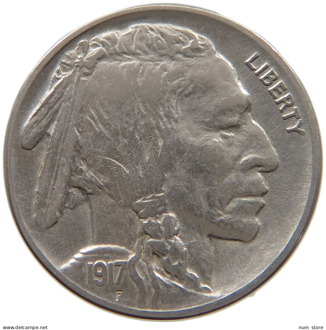 UNITED STATES OF AMERICA NICKEL 1917 BUFFALO #t004 0195 - 1913-1938: Buffalo