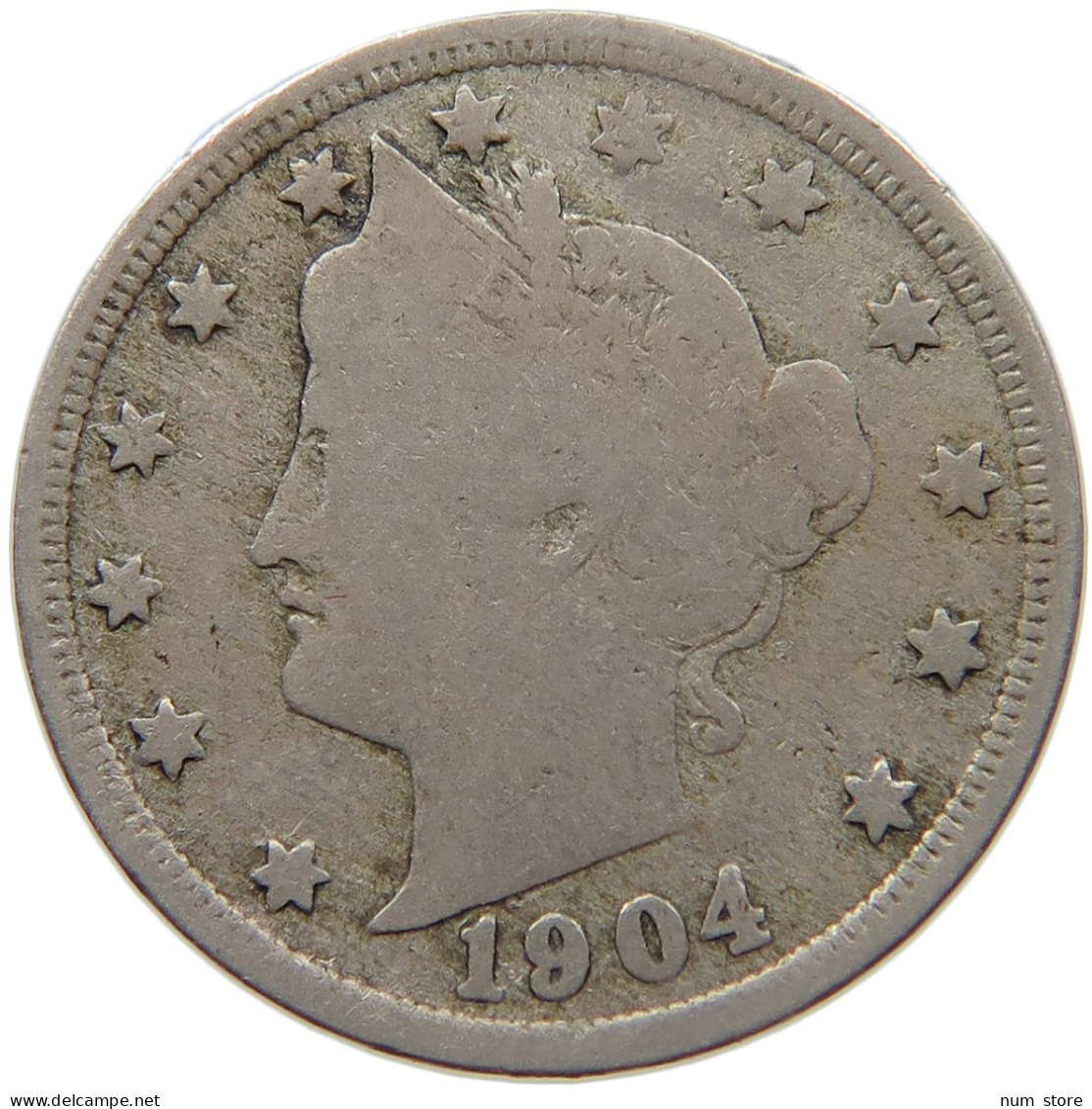 UNITED STATES OF AMERICA NICKEL 1904 LIBERTY #c012 0231 - 1883-1913: Liberty (Liberté)