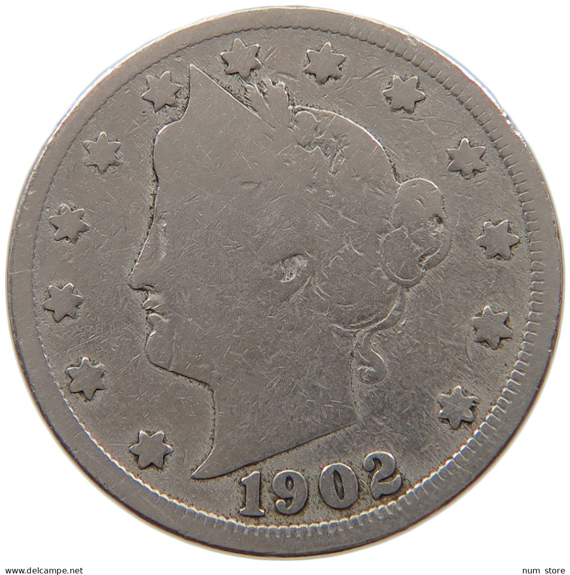 UNITED STATES OF AMERICA NICKEL 1902 LIBERTY #a046 0435 - 1883-1913: Liberty