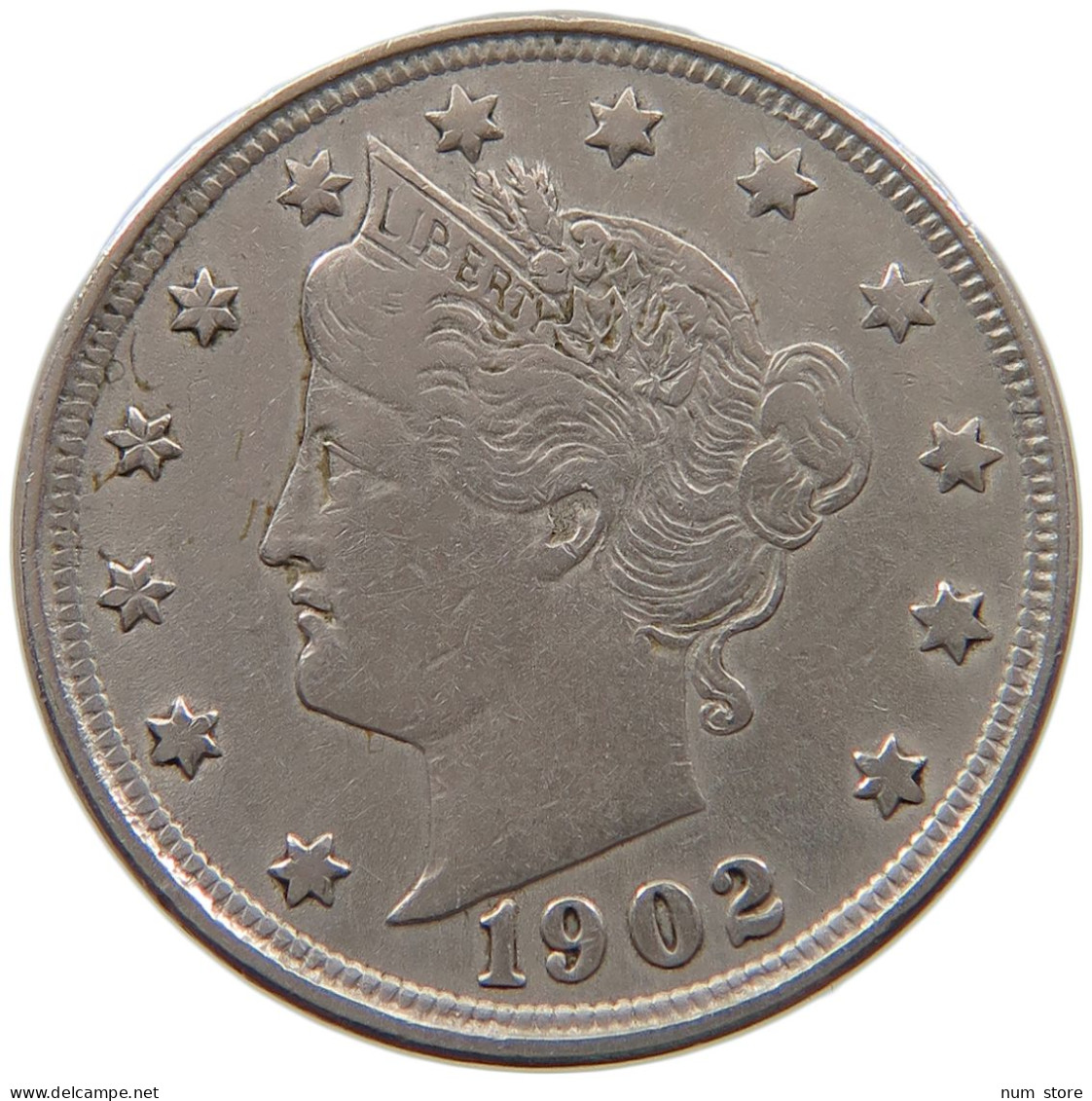 UNITED STATES OF AMERICA NICKEL 1902 LIBERTY #a046 0437 - 1883-1913: Liberty