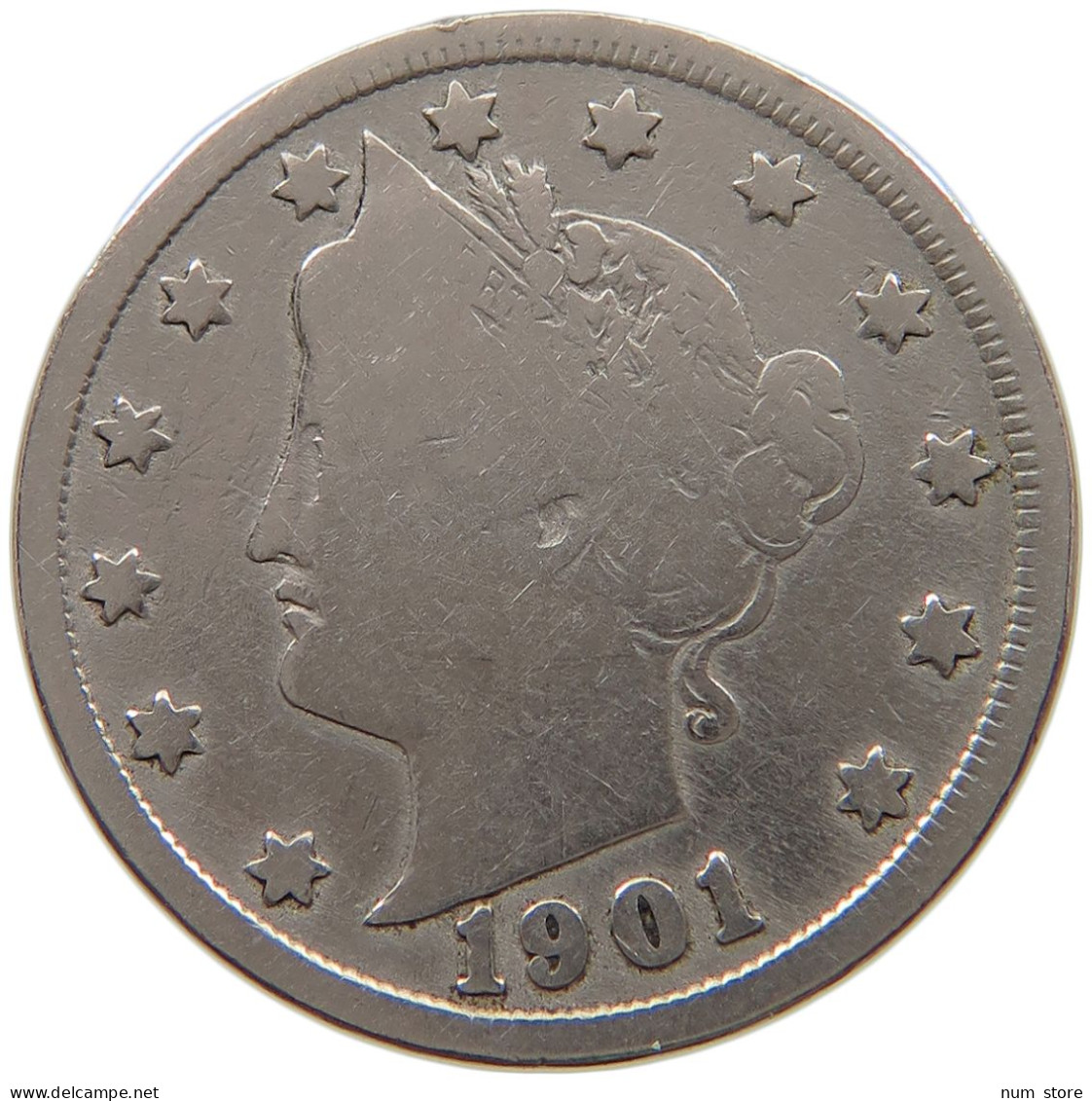 UNITED STATES OF AMERICA NICKEL 1901 LIBERTY #a050 0097 - 1883-1913: Liberty