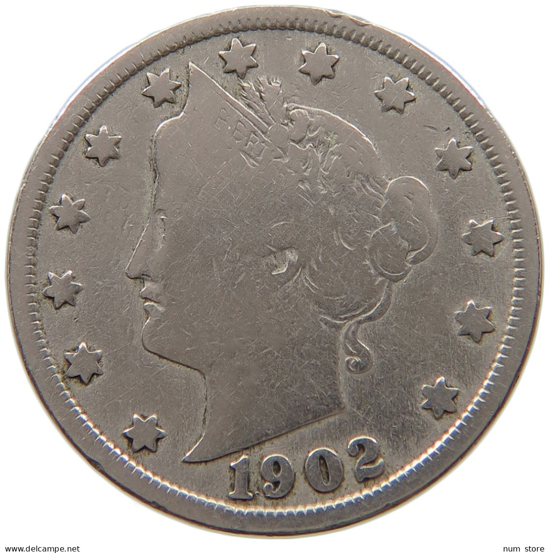 UNITED STATES OF AMERICA NICKEL 1902 LIBERTY #a046 0429 - 1883-1913: Liberty (Liberté)