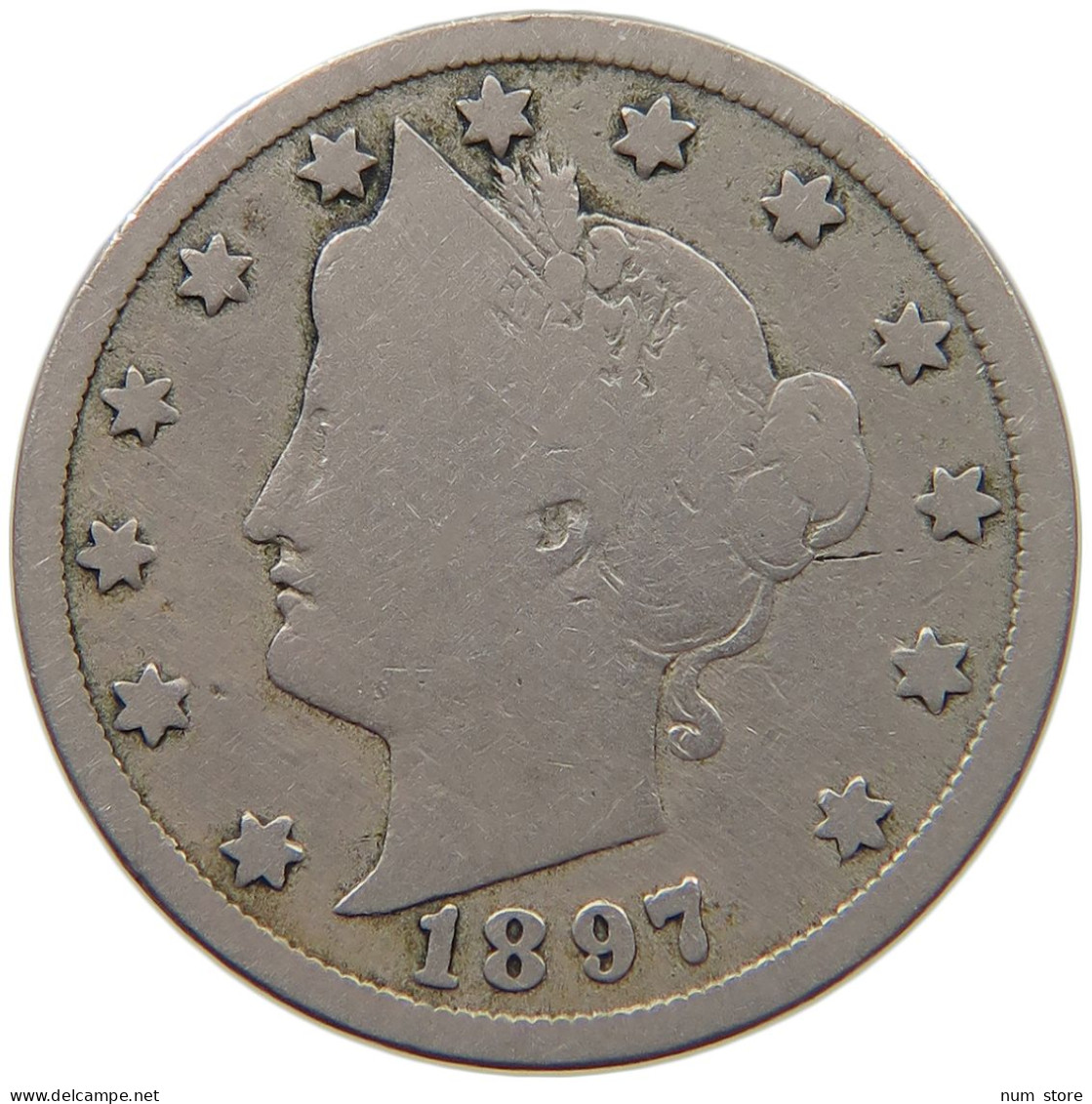 UNITED STATES OF AMERICA NICKEL 1897 LIBERTY #c040 0107 - 1883-1913: Liberty