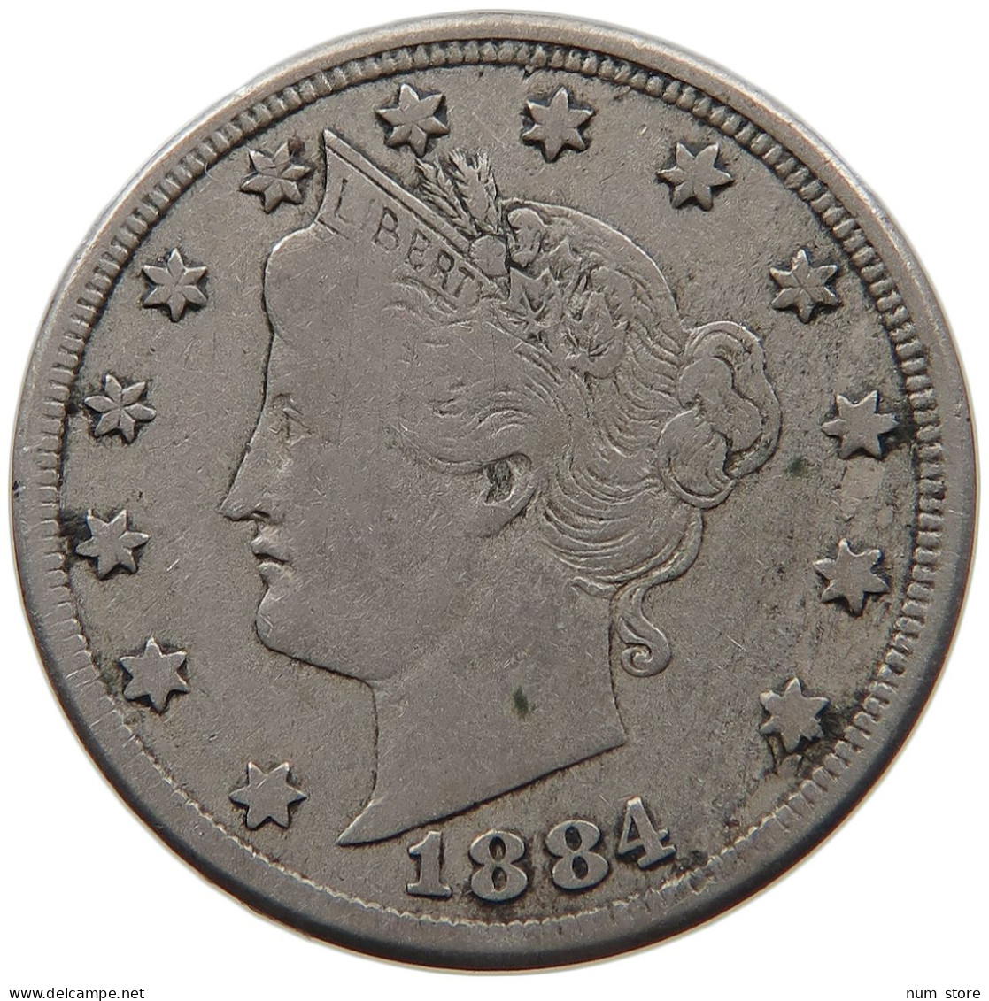 UNITED STATES OF AMERICA NICKEL 1884 LIBERTY #t143 0345 - 1883-1913: Liberty (Liberté)