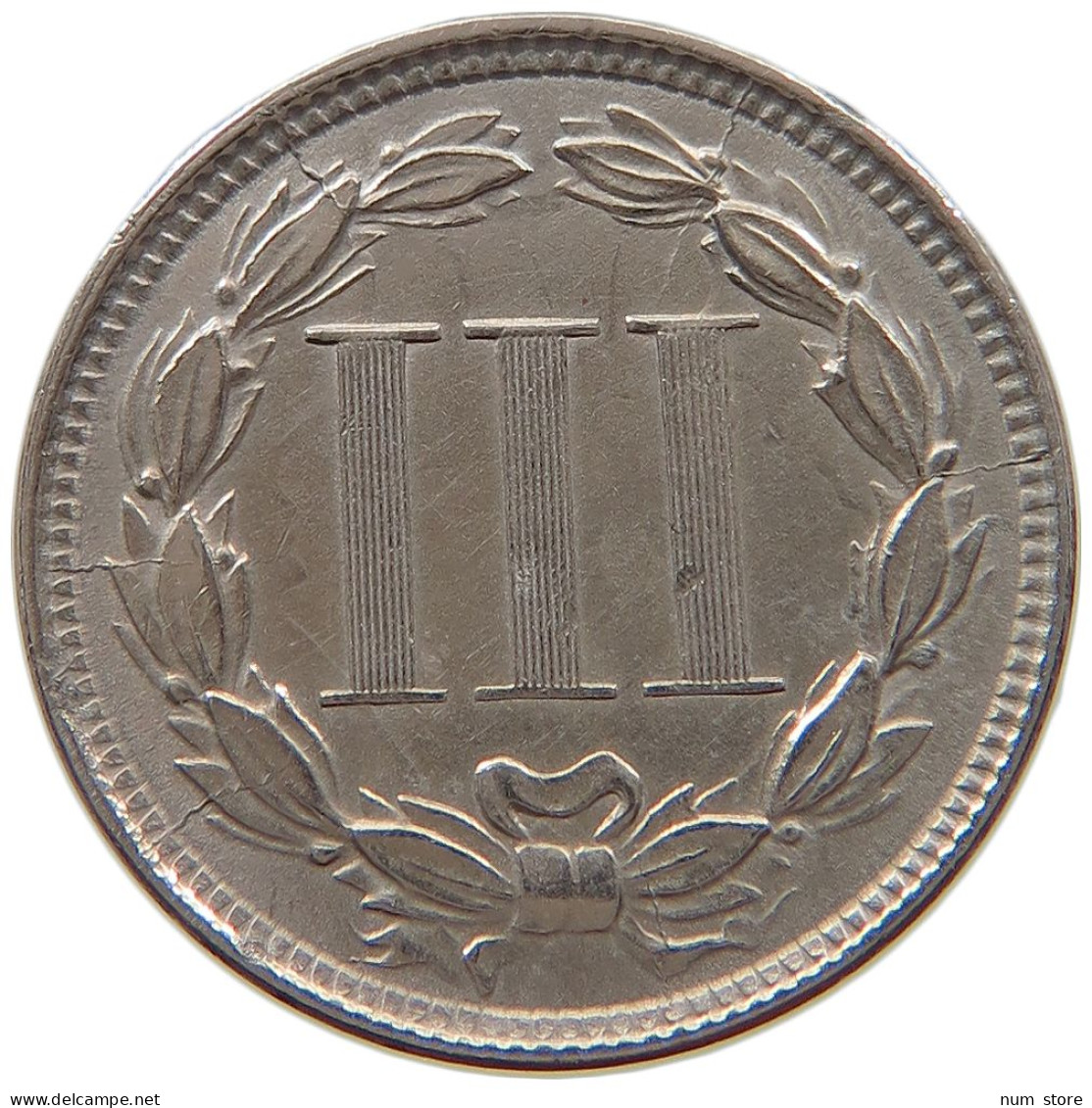 UNITED STATES OF AMERICA NICKEL 1866  #c059 0001 - 1866-83: Shield (Écusson)