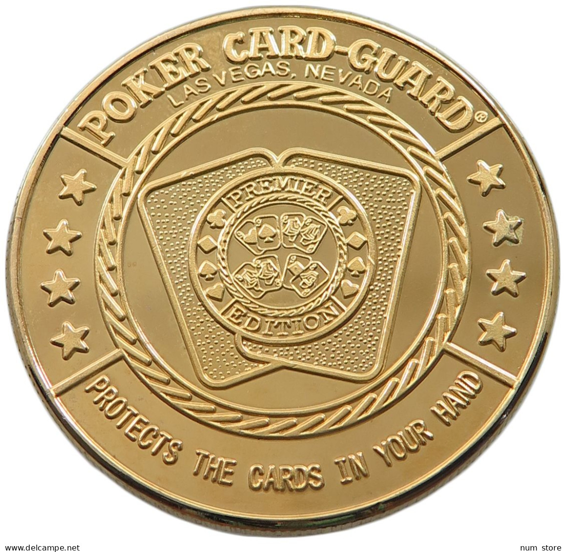 UNITED STATES OF AMERICA MEDAL  POKER CARD GUARD MEDAL ROYAL FLUSH #alb039 0377 - Autres & Non Classés