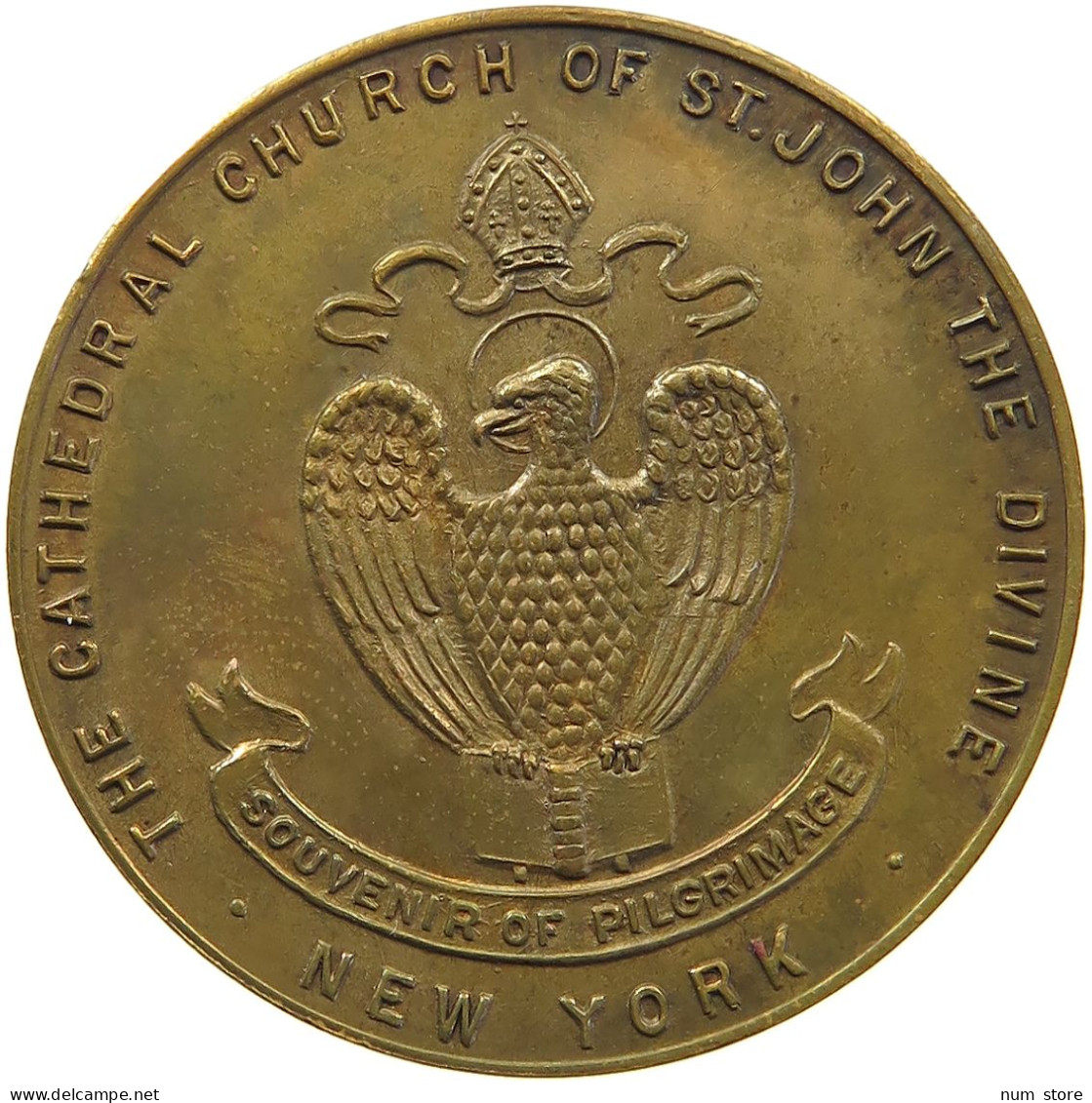 UNITED STATES OF AMERICA MEDAL  CATHERDAL ST. JOHN NEW YORK #c030 0387 - Autres & Non Classés