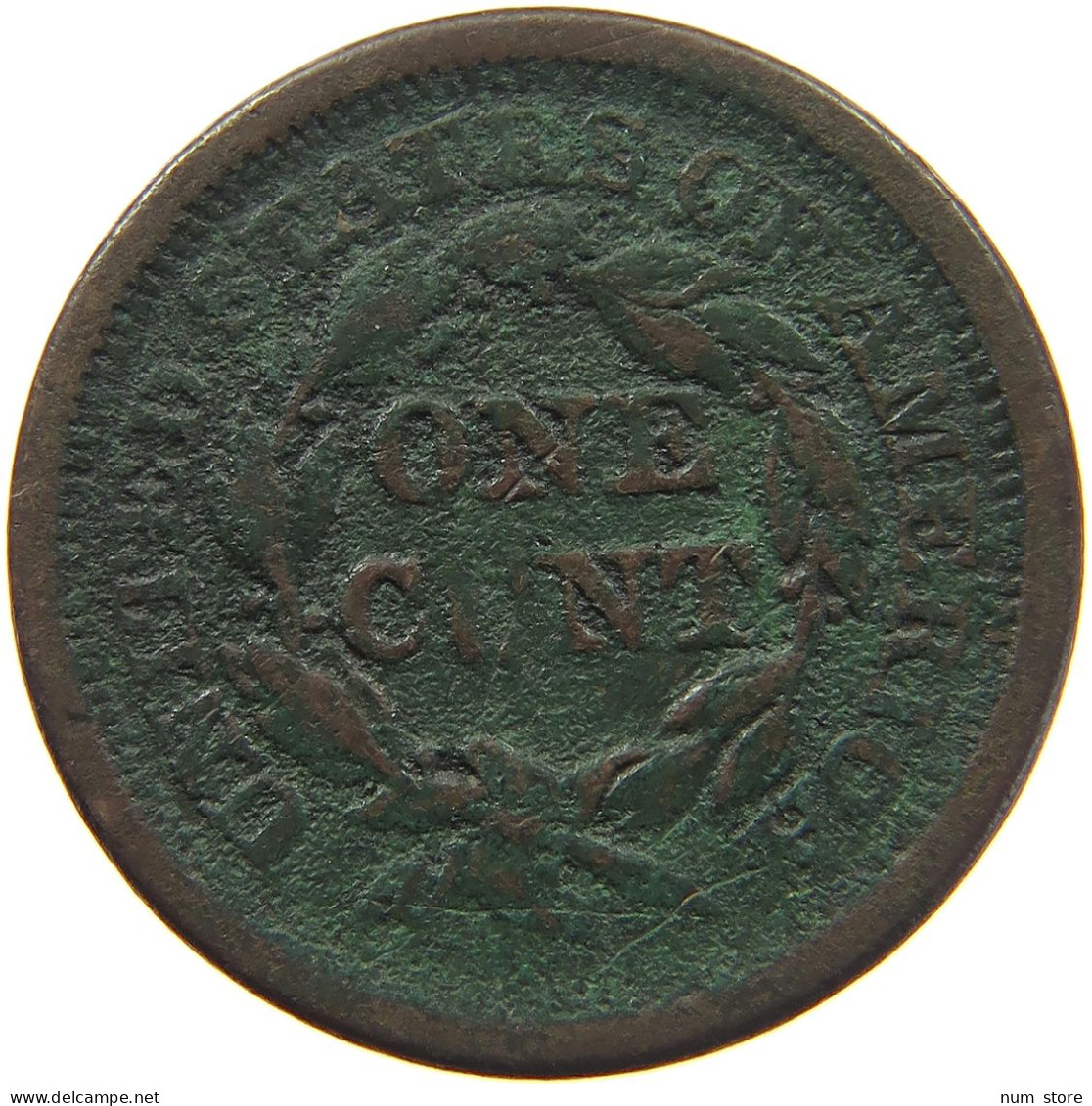 UNITED STATES OF AMERICA LARGE CENT 1851 Braided Hair #c020 0299 - 1840-1857: Braided Hair