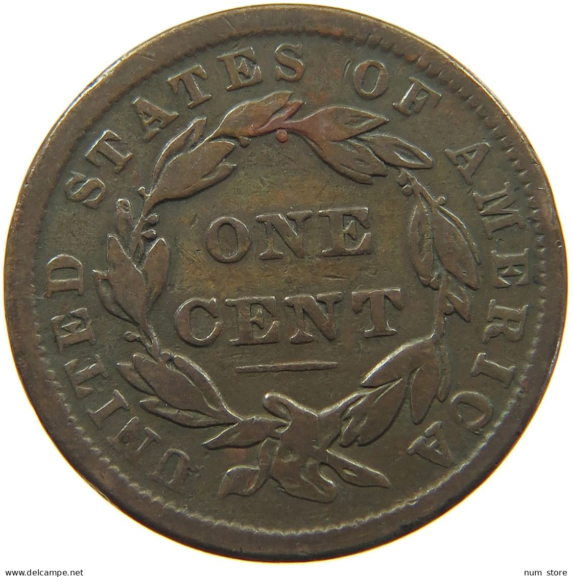 UNITED STATES OF AMERICA LARGE CENT 1838 CORONET HEAD #t156 0569 - 1816-1839: Coronet Head (Tête Couronnée)