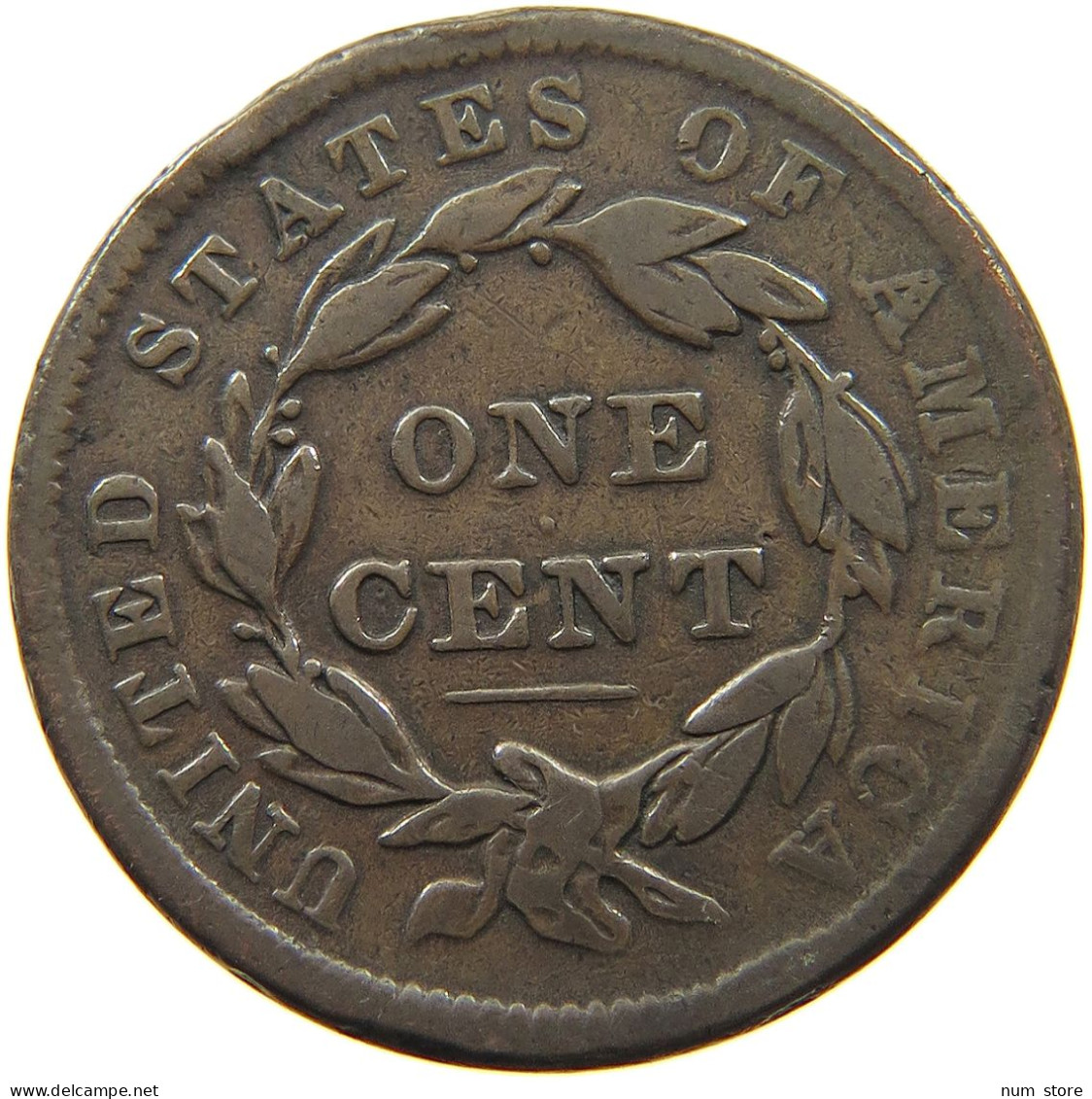 UNITED STATES OF AMERICA LARGE CENT 1838 CORONET HEAD #t112 0115 - 1816-1839: Coronet Head (Testa Coronata