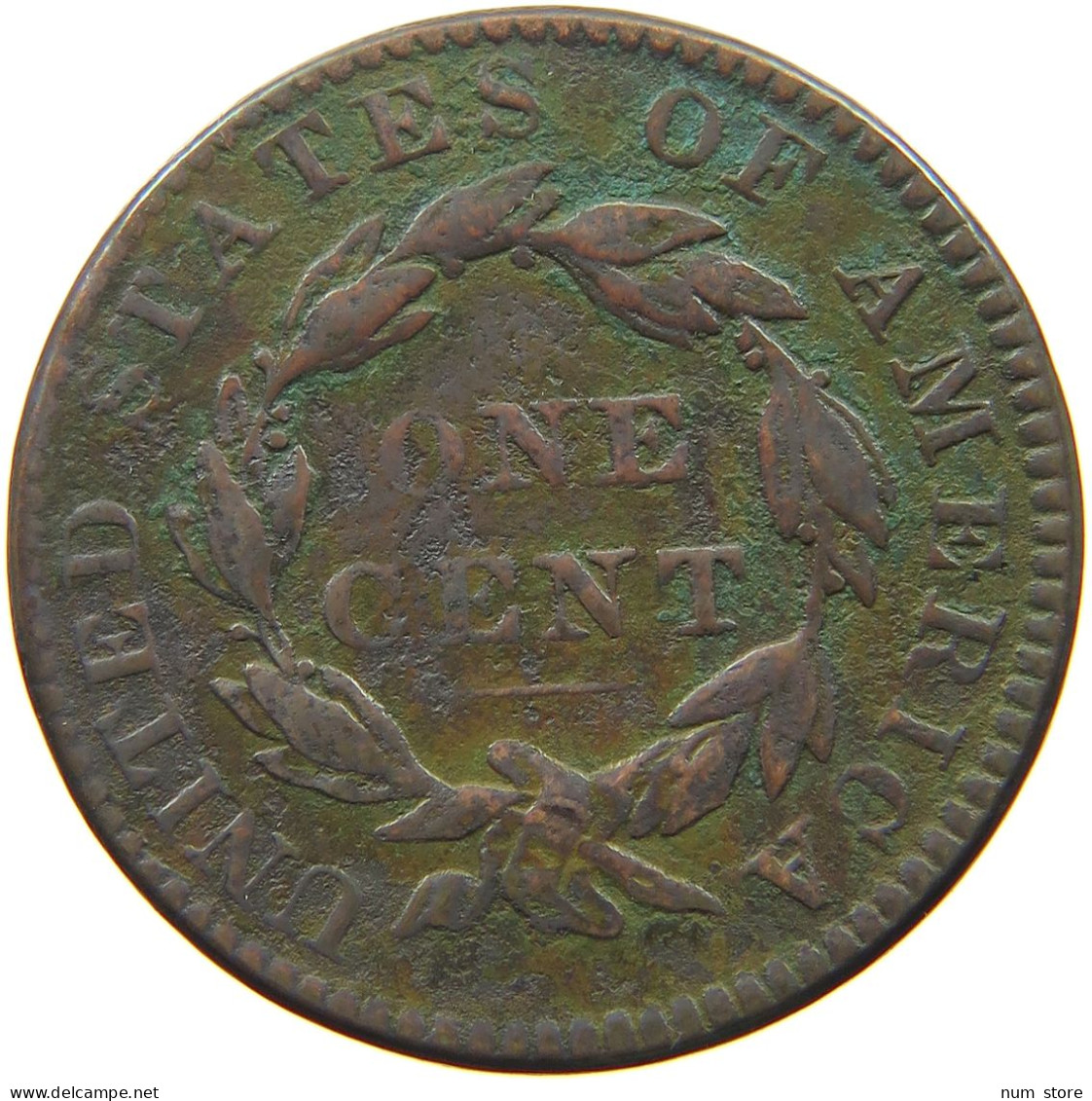 UNITED STATES OF AMERICA LARGE CENT 1831 CORONET HEAD #t141 0273 - 1816-1839: Coronet Head (Tête Couronnée)