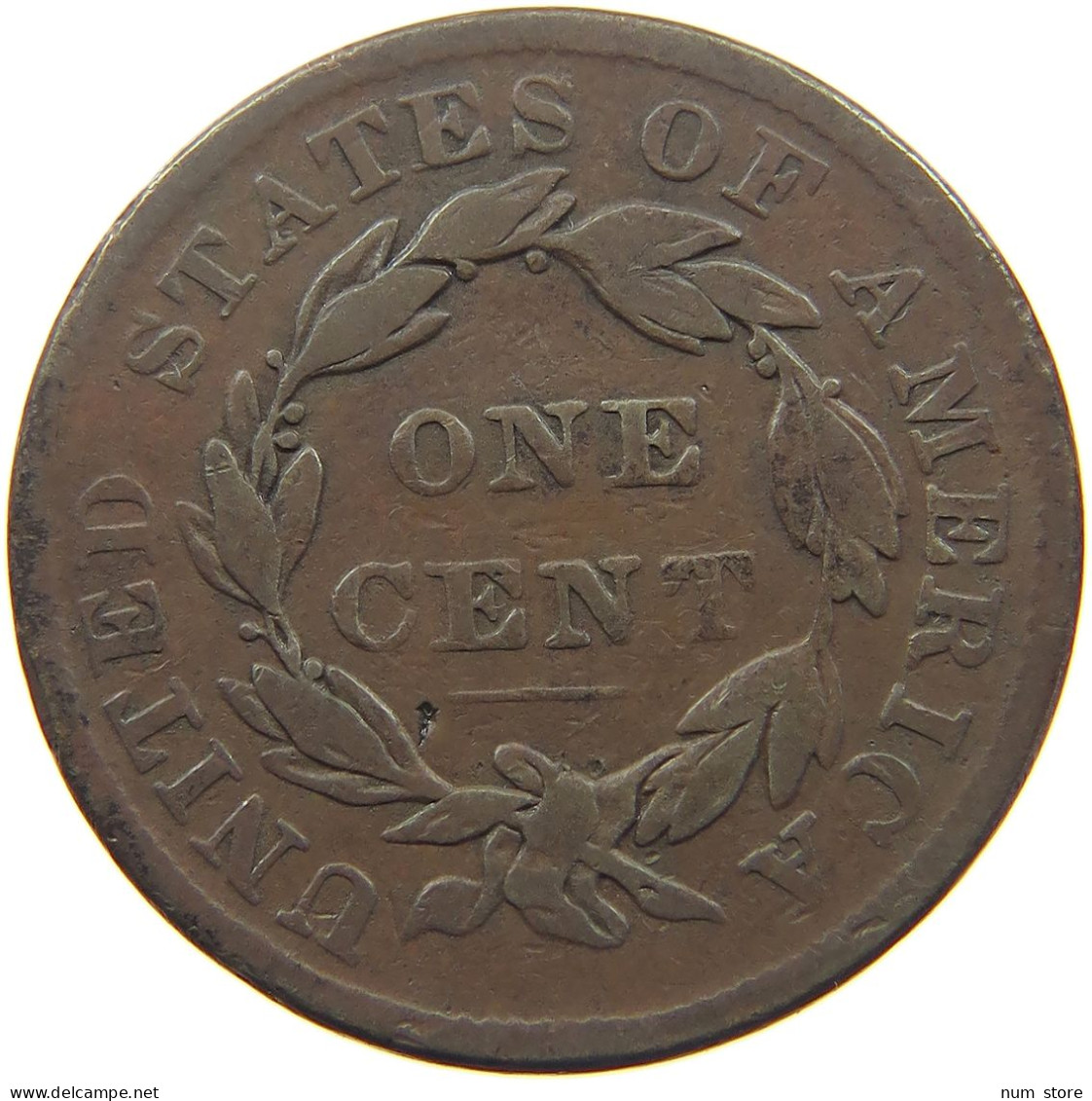 UNITED STATES OF AMERICA LARGE CENT 1835 CORONET HEAD #t001 0071 - 1816-1839: Coronet Head