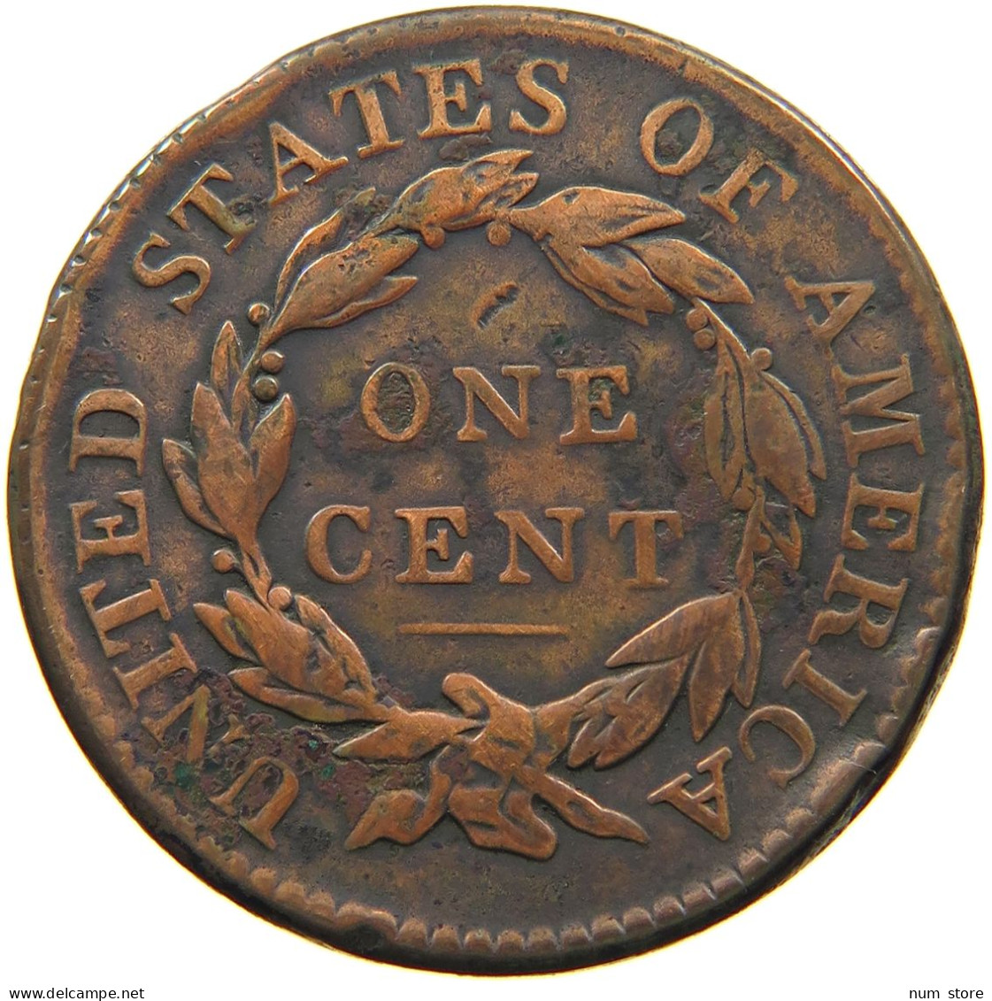 UNITED STATES OF AMERICA LARGE CENT 1819 CORONET HEAD #t141 0263 - 1816-1839: Coronet Head (Tête Couronnée)