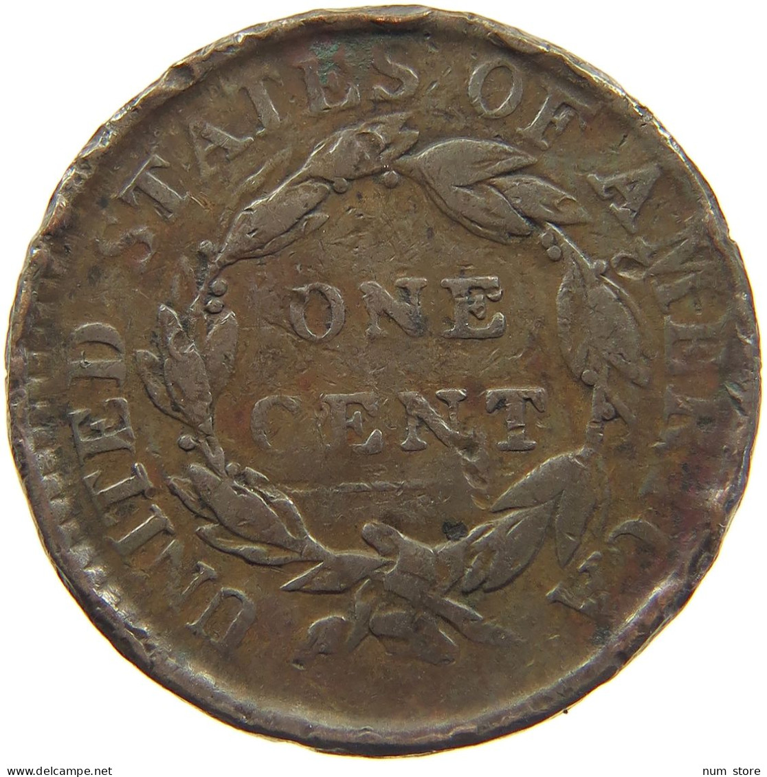 UNITED STATES OF AMERICA LARGE CENT 1818  #c012 0007 - 1816-1839: Coronet Head