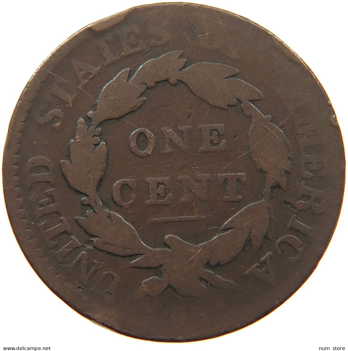UNITED STATES OF AMERICA LARGE CENT 1817 Coronet Head #t143 0403 - 1816-1839: Coronet Head (Testa Coronata